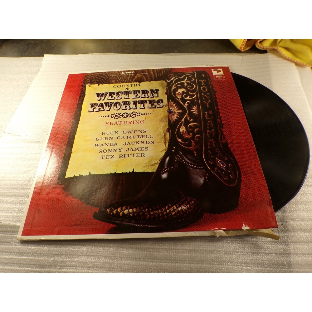Country and Western Favorites Vinyl LP Buck Owens Glen Campbell Capitol SL-6555
